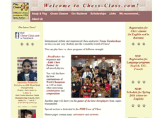 Tablet Screenshot of chess-class.com